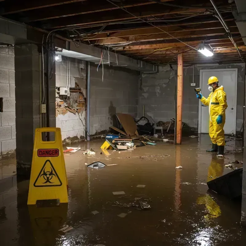 Flooded Basement Electrical Hazard in Shanor-Northvue, PA Property